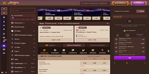Alawin Casino športové stávky na mobile